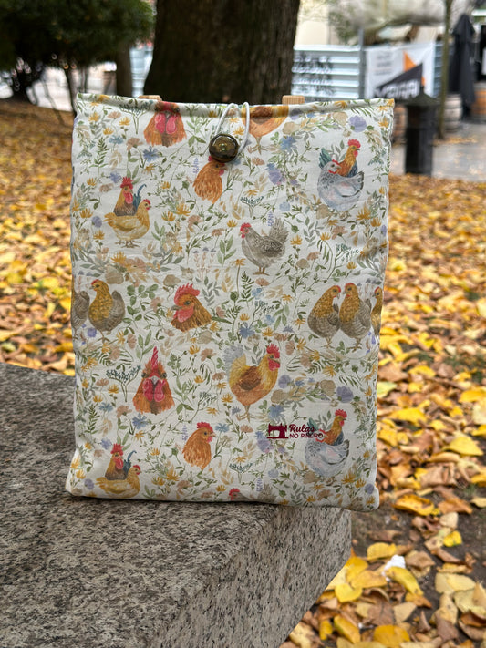 Funda libro grande Galiñas